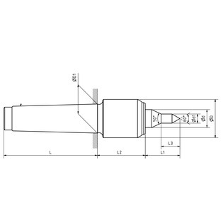 Pointe tournante encombrement réduit