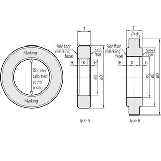 177 - bagues de réglage acier pour micromètres d'intérieur
