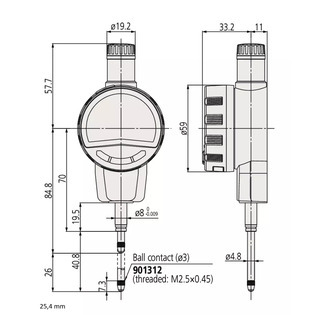 543 - comparateur absolute digimatic id-c