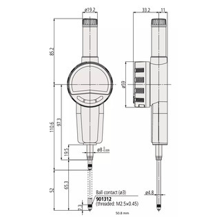 543 - comparateur absolute digimatic id-c