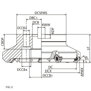 Mb45 - fraise à alésage lisse