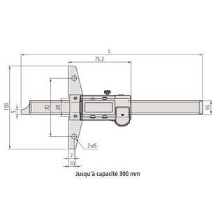 Jauge de profondeur absolute digimatic