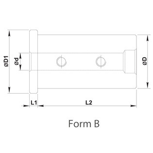 Douilles de réduction pour barre d'alésage forme b