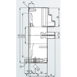 Ftu 1- mandrin acier à serrage concentrique 3 mors