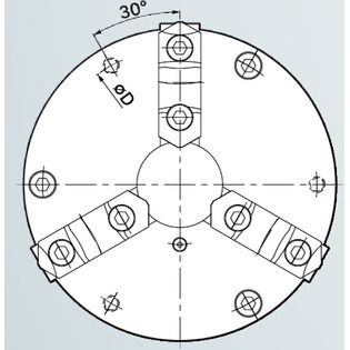 Ftu 2 - mandrin acier à serrage concentrique 3 mors