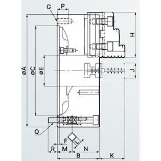 Ftu 2 - mandrin acier à serrage concentrique 3 mors