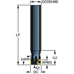Fraise à queue cylindique ms20
