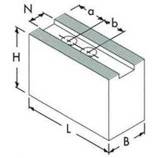 Jeux de 3 mors doux acier 1.5mm x 60°