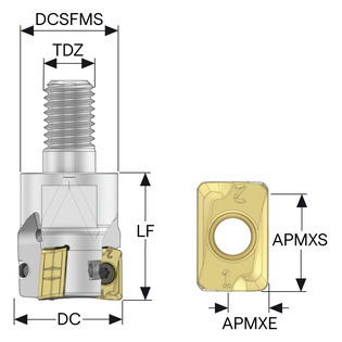 Fraise à queue filetée r217.64-zo11