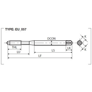 Po-va, taraud pour acier et inox