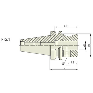 Mandrin porte-fraise weldon bt40 ad g6.3