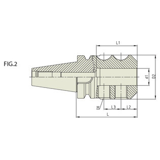 Mandrin porte-fraise weldon bt40 ad g6.3