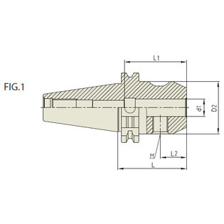 Mandrin weldon iso40 type ad avec arrosage g6.3
