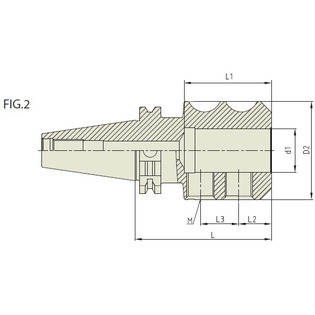 Mandrin weldon iso40 type ad avec arrosage g6.3
