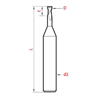 8511- micro fraise, 30°, extra-courte