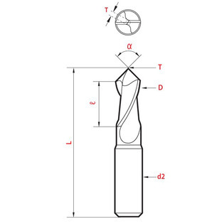 8040 - multi-v, 40°, carbure, spéciale gravure