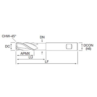 Hf6441 - hélice variable, denture décalée, détalonnée, chanfreinée, revêtue pv500