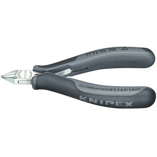 5368 - Pince coupante diagonale ESD avec petite facette, mini-tête pointue