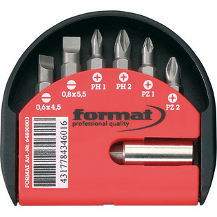 6480 - Jeu d'embouts tenaces pour vis à fente/cruciformes