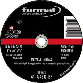 8059 - Disque à tronçonner pour l'usinage de l'acier