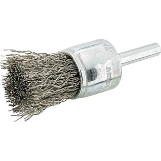 7046 - Brosse pinceau ondulée, fil d'acier inoxydable