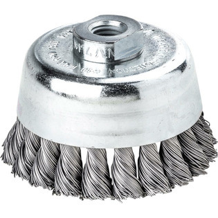 7088 - Brosse boisseau avec bague d'appui, torsadée, fil d'acier trempé