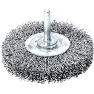 7978 - Brosse circulaire à emmanchement, fil d'acier, ondulé