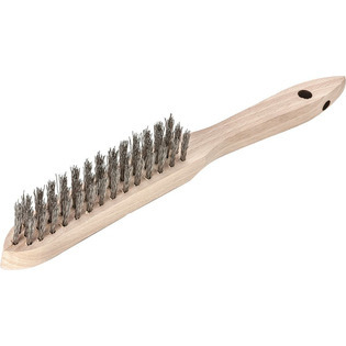 7935 - brosse à main acier, v2a, ondulé, lessmann