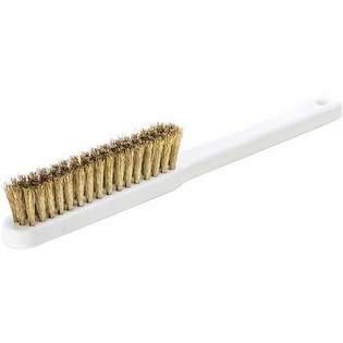 7943 - Brosse fine avec manche plastique, laiton, ondulé