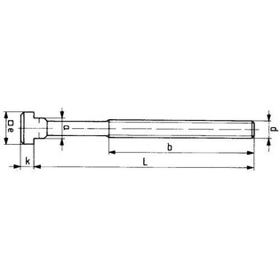 3378 - boulon forgé en t avec écrou et rondelle