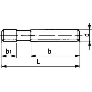 3381 - goujon fileté din 6379 
