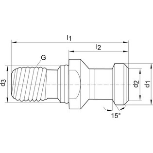 3685 - tirettes din 69872 b sans alésage