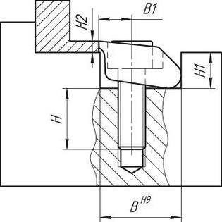 3917 - crampon de bridage pitbull en acier, à arête vive