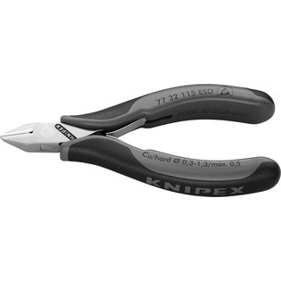 5368 - Pince coupante diagonale ESD avec petite facette, tête pointue