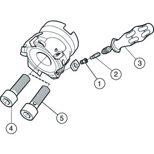 Fraise à alésage lisse ms20