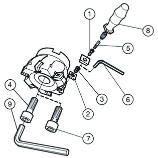 Fraise alésage lisse 490
