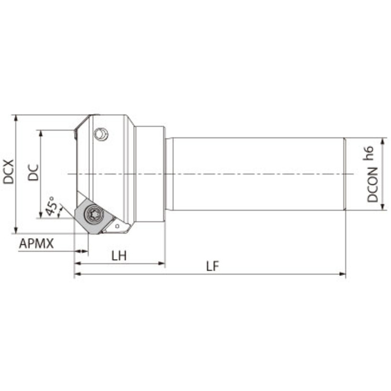 Mb45 - fraise à queue cylindrique